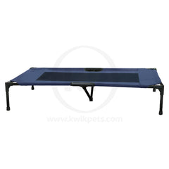 K&H Pet Products Original Pet Cot Elevated Dog Bed Mesh Blue/Black X-Large 32 X 50 X 9 in