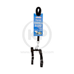 Marshall Pet Products Ferret Harness & Lead Set Black