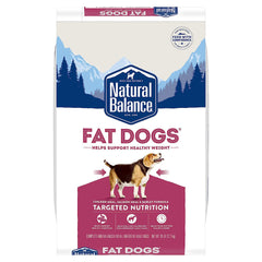 Natural Balance Fat Dogs Dry Food Chicken Meal Salmon Meal & Barley Formula 28-lb