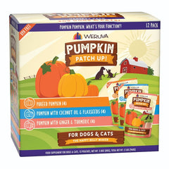 Weruva Pumpkin Patch Up! Pumpkin Pumpkin, What's Your Function?! Variety Pack Food Supplement for Dogs & Cats 2.8-oz Pouch 12 Count
