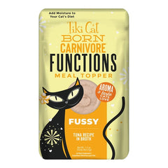 Tiki Pets Cat Born Carnivore Fussy Functions Cat Food Topper Tuna 1.5-oz