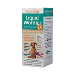 Durvet Liquid Wormer 2X for Dogs 8-oz