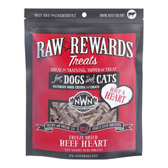 Northwest Naturals Raw Rewards Freeze Dried Dog & Cat Treats Beef Heart 10-oz
