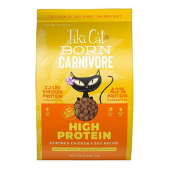 Tiki Pets Cat Born Carnivore High Protein Dry Cat Food Deboned Chicken & Egg 2.8-lb