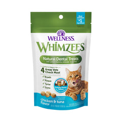 Whimzees Natural Dental Treats for Cats Chicken & Tuna 2-oz