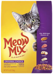 Meow Mix Original Choice Dry Cat Food Chicken, Turkey, Salmon & Ocean Fish 16-lb