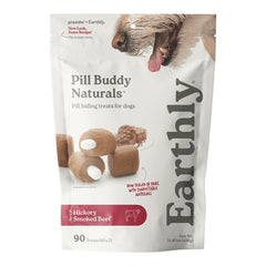 Earthly Pill Buddy Naturals Soft & Chewy Dog Treats Smoked Beef 90 Count 15.87-oz