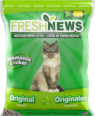 Fresh News Recycled Paper Original Pellet Non-Clumping Cat Litter 12-lb