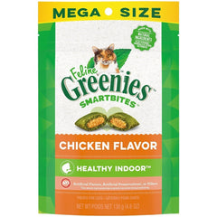 Greenies Feline SmartBites Healthy Indoor Chicken Cat Treats 4.6-oz