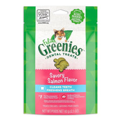 Greenies Feline Savory Salmon Adult Cat Dental Treats 2.1-oz