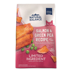 Natural Balance Pet Foods Limited Ingredient Grain Free Dry Cat Food Green Pea & Salmon 10-lb