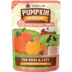 Weruva Pumpkin Patch Up! Food Supplement for Dogs & Cats Pumpkin with Ginger & Turmeric 2.8-oz