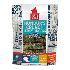 Plato Hundur's Crunch Jerky Fingers Fish Dog Treats 10-oz