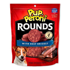 Pup-Peroni Rounds Dog Treats Beef Brisket 5-oz