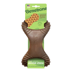 Benebone Dental Chew Dog Toy Peanut Butter Large
