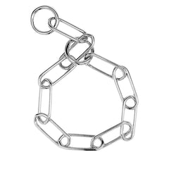 Herm Sprenger Fur Saver Link Dog Chain Training Collar 27-in Neck 4.0-mm Wide