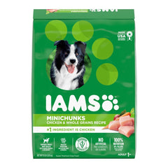 IAMS Minichunks Small Kibble High Protein Adult Dry Dog Food Real Chicken 15-lb