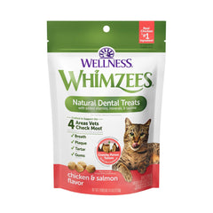 Whimzees Natural Dental Treats for Cats Chicken & Salmon 4.5-oz