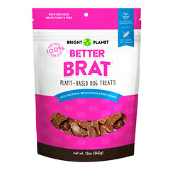 Bright Planet Better Brat Plant-Based Dog Treats 12-oz