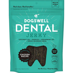 Dogswell Dental Jerky Grain-Free Dog Treats Chicken 12-oz