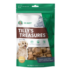 Dr. Marty Tilly's Treasures Freeze-Dried Dog Treats Beef Liver 4-oz