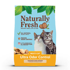 Naturally Fresh Ultra Odor Control Multi-Cat Clumping Walnut Cat Litter 14-lb