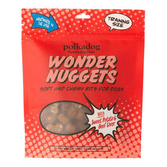 PolkaDog Bakery Wonder Nuggets Beef & Sweet Potato Soft Chewy Training Treats for Dogs & Cats 10-oz Pouch