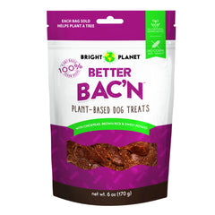 Bright Planet Better Bac'n Plant-Based Dog Treats 6-oz