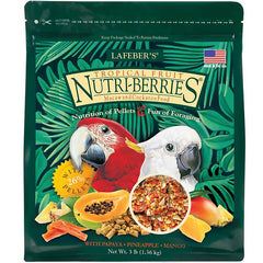 Lafeber Tropical Fruit Nutri-Berries Macaw & Cockatoo Bird Food 3-lb