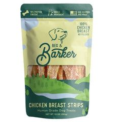 Beg & Barker Chicken Breast Strips Dog Jerky Treats 10-oz