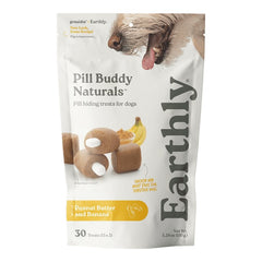 Earthly Pill Buddy Naturals Soft & Chewy Dog Treats Peanut Butter & Banana 30 Count 5.29-oz