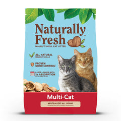 Naturally Fresh Multi-Cat Clumping Walnut Cat Litter 14-lb
