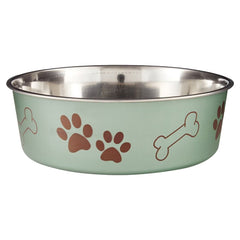 Loving Pets Metallic Dog Bowl Artichoke Large