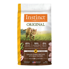 Instinct Original Grain-Free Dry Cat Food Real Chicken Recipe 5-lb