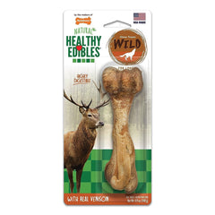 Nylabone Healthy Edibles Wild Natural Long Lasting Dog Chew Treats Venison Large/Giant - Up To 50 lbs