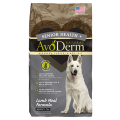 AvoDerm Natural Senior Health + Grain-Free Senior Dry Dog Food Lamb Meal & Brown Rice Formula 4-lb