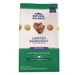 Natural Balance Pet Foods Limited Ingredient Large Breed Adult Dry Dog Food Lamb & Brown Rice 26-lb