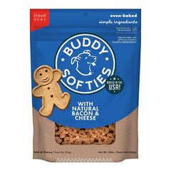 Cloud Star Buddy Biscuits Soft & Chewy Dog Treats Bacon & Cheese 20-oz