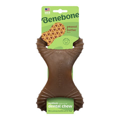 Benebone Dental Chew Dog Toy Peanut Butter Medium