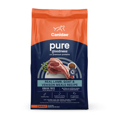 Canidae Pure Goodness Grain-Free Limited Ingredient Adult Dry Dog Food Lamb, Goat & Venison Meals Recipe 4-lb
