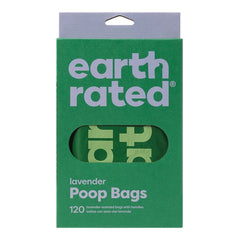 Earth Rated Easy-Tie Lavender Scented Dog Poop Bags with Handles 120 Count
