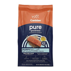 CANIDAE PURE Goodness Wholesome Grains Puppy Dry Food Real Salmon & Oatmeal 4-lb