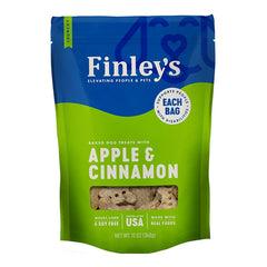 Finley's Crunchy Biscuits Dog Treats Apple & Cinnamon 12-oz
