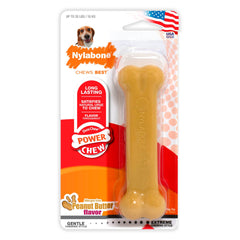 Nylabone Power Chew Dog Toy Peanut Butter Medium/Wolf - Up To 35 lbs