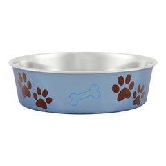 Loving Pets Metallic Dog Bowl Blueberry Medium