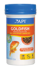 API Goldfish Premium Sinking Pellets Fish Food 4-oz