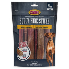 Cadet Bully Hide Sticks All Naturals Dog Chews Small 9 Count 6.16-oz