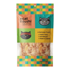 Earthly Cat Sushi Bonito Flakes Classic Cut Cat Treats Tuna 4-oz