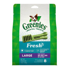 Greenies Fresh Dog Dental Treats Large 12-oz 8 Count