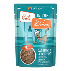 Weruva Cats in the Kitchen Cat Times At Fridgemont Paté Wet Cat Food Duck & Tuna Dinner in a Hydrating Purée 3-oz